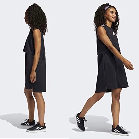 Adidas Game & Go Black Dress Size M - Picture 2 of 8